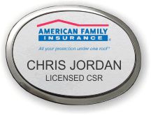 (image for) American Family Insurance Executive Silver Oval Badge